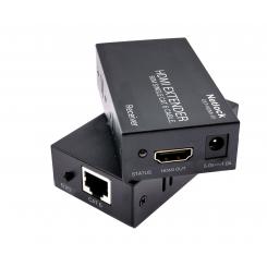 Netlock EXT-HDMI-01 extensor audio/video Negro