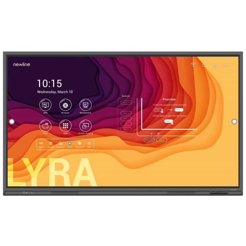 newline-tt-8623qas-pizarra-blanca-interactiva-218-m-86-3840-x-2160-pixeles-pantalla-tactil-negro
