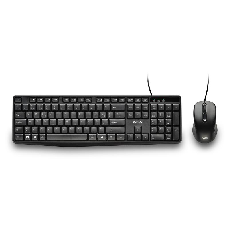 ngs-cocoa-kit-v2-teclado-raton-incluido-universal-usb-qwerty-espanol-negro