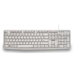 NGS HERITAGE teclado Universal USB QWERTY Español Blanco