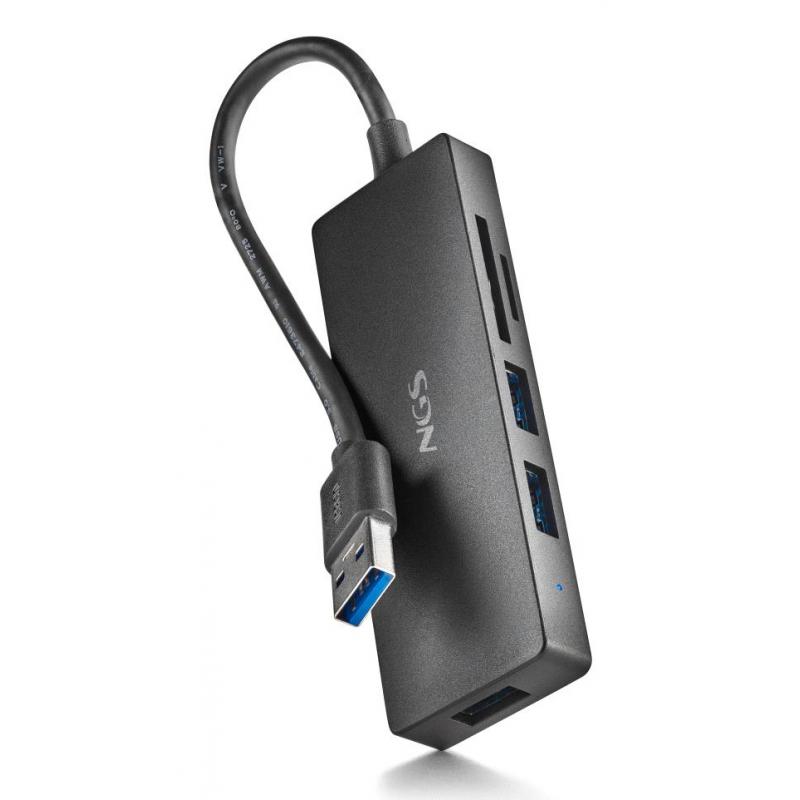 ngs-ihub-reader-usb-32-gen-1-31-gen-1-type-a-5000-mbit-s-negro