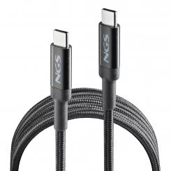 NGS KNOT 100W-3 cable USB USB 2.0 3 m USB C 0,48 Gbit/s Negro