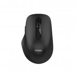 Nilox RATON DUAL WIRELESS 1600 DPI NEGRO ratón Oficina Bluetooth + USB Type-A Óptico