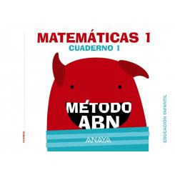 Nivel 1 Cuaderno Matemáticas 1 ABn Infantil 3 Años, Ed. ANAYA