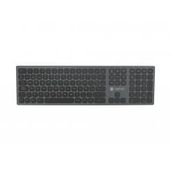 NATEC NKL-1830 teclado RF Wireless + Bluetooth QWERTY Español Negro, Gris