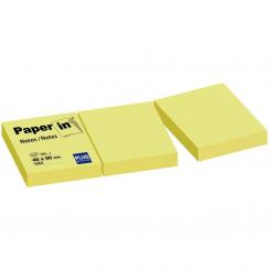 Notas Adhesivas Paper-In 40X50 100H Amarillo pack de 3 un.