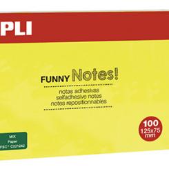 Notes APLI Adhesivas 125X75 Amarillo Brillante