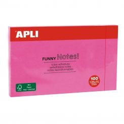 Notes APLI Adhesivas 125X75 Rosa Brillante