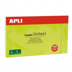Notes APLI Adhesivas 125X75 Verde Brillante