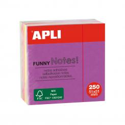 Notes APLI Adhesivas 51X51 Minicubo Brillante