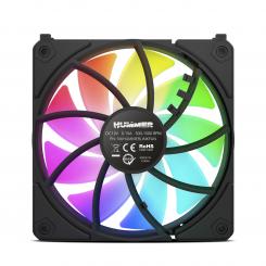 NOX NXHUMMERELINKBK sistema de refrigeración para ordenador Carcasa del ordenador Ventilador 12 cm Negro 1 pieza(s)