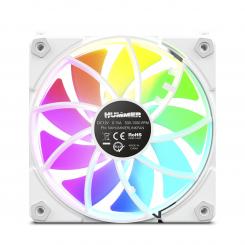NOX NXHUMMERELINKWH sistema de refrigeración para ordenador Carcasa del ordenador Ventilador 12 cm Blanco 1 pieza(s)