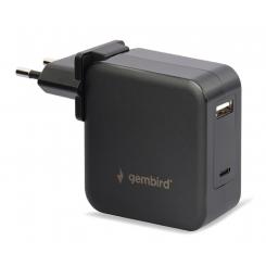 Gembird NPA-PD60-01 cargador de dispositivo móvil Negro Interior