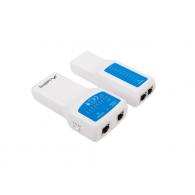 Lanberg NT-0402 comprobador de cables de red Comprobador de alimentación PoE Azul, Blanco