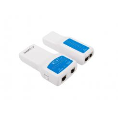 Lanberg NT-0402 comprobador de cables de red Comprobador de alimentación PoE Azul, Blanco