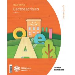 Caderno Lectoescritura 1ºprimaria. Lingua. Pauta. Construindo Mundos, Ed. OBRADOIRO