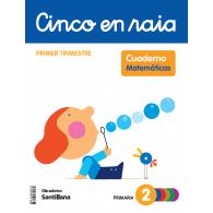 OBRADOIRO, Cinco En Raia Caderno Matemáticas  1 Trim, 2º primaria
