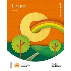 Lingua Galega Vol.1 1ºprimaria. Lectoescritura. Primeiros Pasos Pauta. Construindo Mundos 2022, Ed. OBRADOIRO