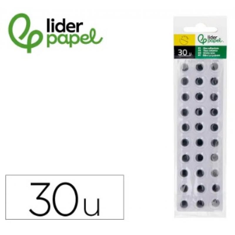 ojo-adhesivo-liderpapel-12-mm-blanco-con-pupila-negra-pack-de-30-unidades