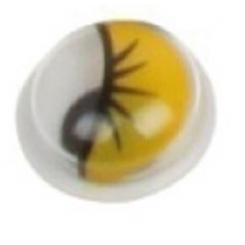 FIXO KIDS Pack 50 ojitos color amarillo 10mm