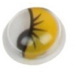 FIXO KIDS Pack 20 ojitos color amarillo 18mm