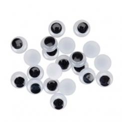 FIXO KIDS Pack 40 ojitos ovalados 10mm negro