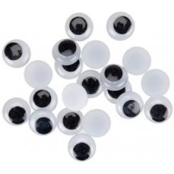 FIXO KIDS Pack 50 ojitos redondos 10mm negro