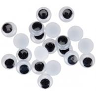FIXO KIDS Pack 90 ojitos redondos 6mm negro