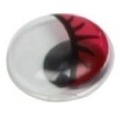 FIXO KIDS Pack 50 ojitos color rojo 10mm