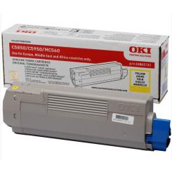 OKI C-5850/5950/MC560 Toner Amarillo 6k
