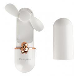 Orbegozo HF 2500 ventilador y nebulizador personal de mano Oro, Blanco Ventilador de mano