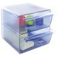 organizador-modular-apilable-archicubo-archivo-2000-2-cajones-grandes-190x150x150-mm-azul-transparente
