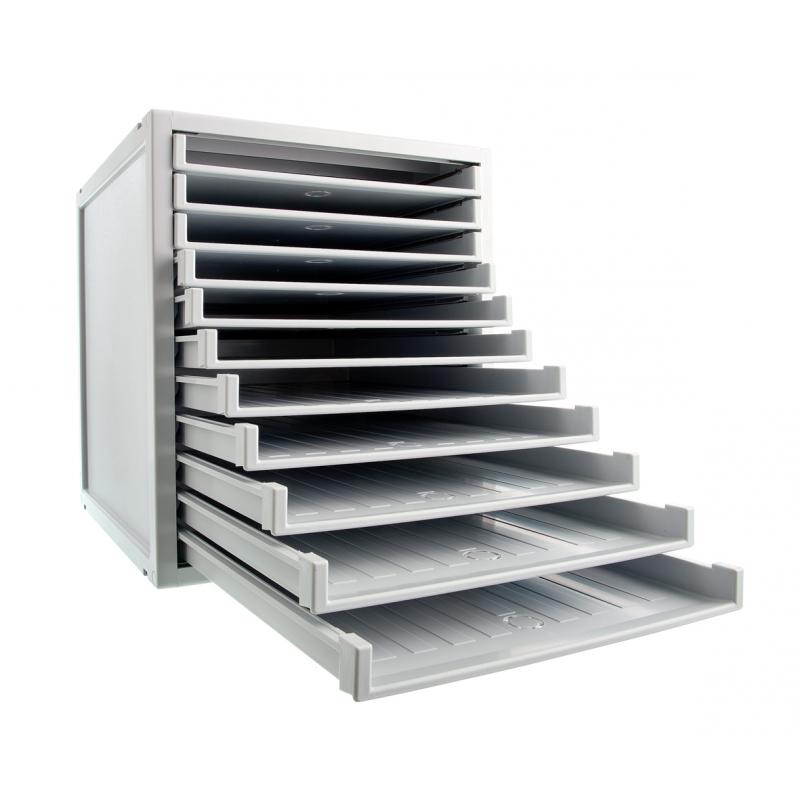 organizador-modular-archisystem-archivo-2000-11-bandejas-22-mm-356x316x362-mm-gris