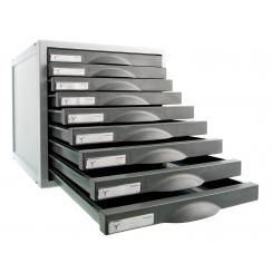 Organizador modular Archisystem Archivo 2000 9 cajones 22 mm 356x316x303 mm grafito