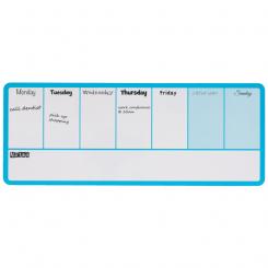 Organizador semanal magnético NOBO 140X360 mm, azul
