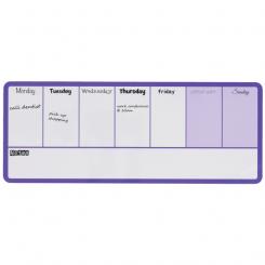 Organizador semanal magnético NOBO 140X360 mm, violeta