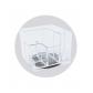 Organizador Sobremesa Cubo Minimal Giratorio Transparente