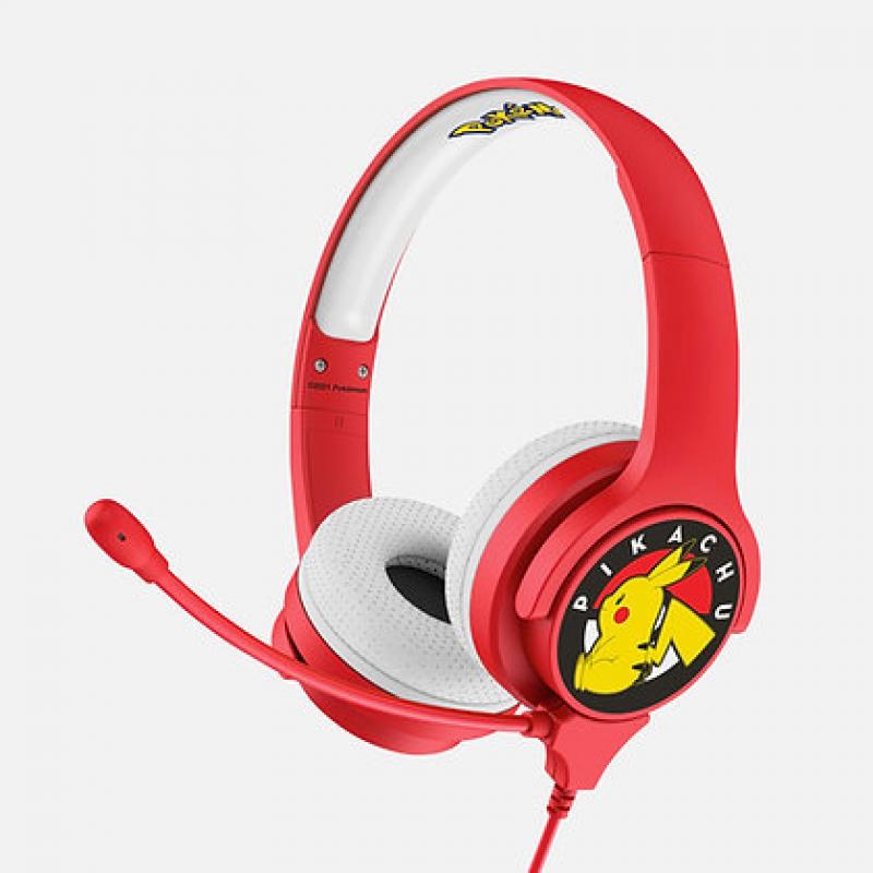 otl-technologies-pokemon-pikachu-auriculares-alambrico-diadema-juego-rojo-blanco