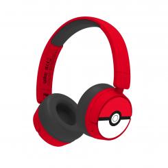 OTL Technologies Pokémon PK1000 auricular y casco Auriculares Inalámbrico y alámbrico Diadema Juego USB Tipo C Bluetooth Rojo, Blanco