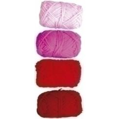 Ovillos Lana Nief.28Gr.Tonos Rojos P/4