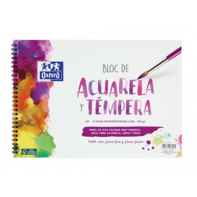 oxford-bloc-de-acuarela-tdura-a4-10hliso-a4-300-grs