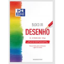 OXFORD Bloc de dibujo Encolado A3 24H Liso (Pt) 120G