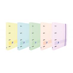 OXFORD Carpeta de anillas Europeanbinder Live&Go Polyfoam A5+ Con Recambio Dots - Sutido Pastel