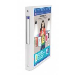 OXFORD Carpeta de anillas personalizable Polyvision TP A4 4X20 L30 mm - Transparente