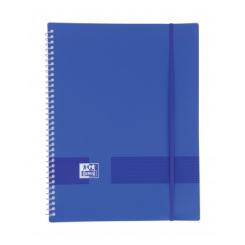 OXFORD Carpeta De Fundas Espiral Live & Go TP A4 con Goma 20 Fundas - AZul Marino