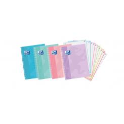 OXFORD Cuaderno espiral Europeanbook 10 Oxford Touch tapa extradura A4+ 150H cuadriculada 5x5 Pastel