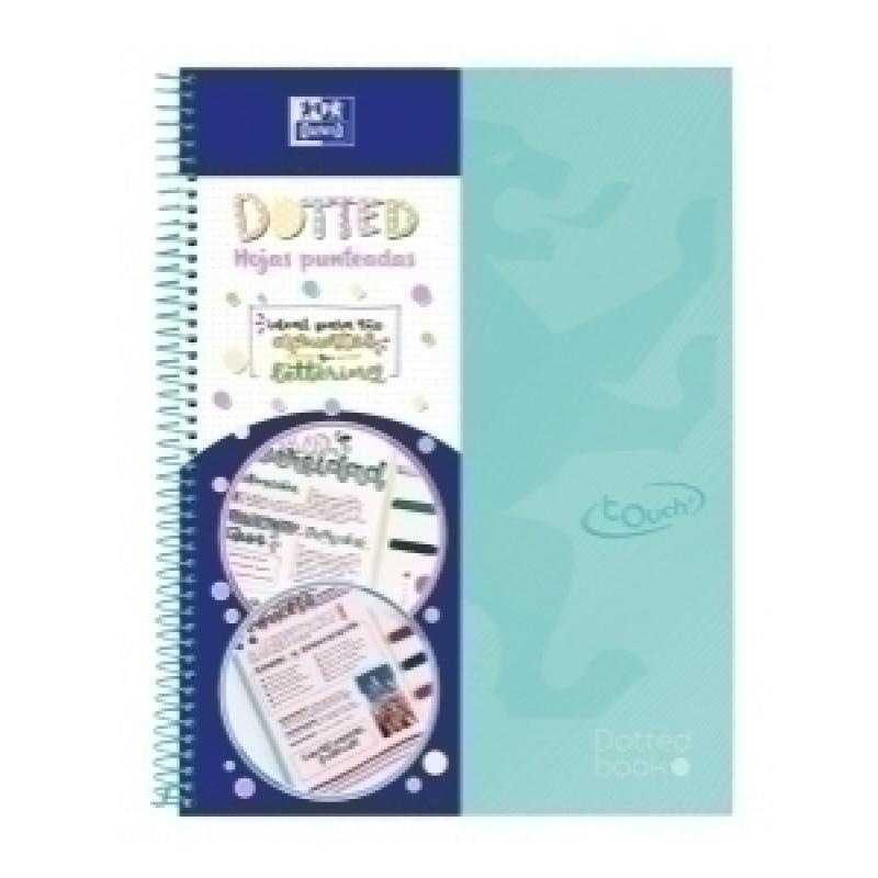 OXFORD CUADERNO EUROPEANBOOK 0 SCHOOL TOUCH T/EXTRADURA A4+ 80H DOTS ICE MINT