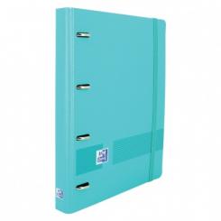 OXFORD Ebinder+ Live & Go Polyf A4+ con  Rec 5 5X5 - Aqua