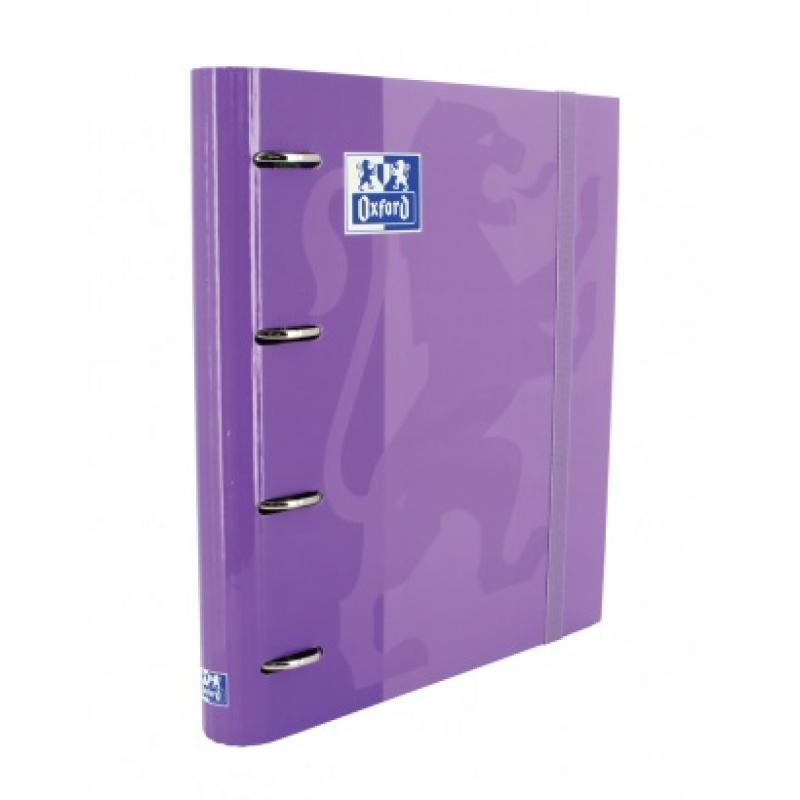 oxford-europeanbinder-classic-te-a4-con-recambio-100h-5x5-malva