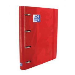 OXFORD Europeanbinder Classic Te A4+ con  Recambio 100H 5X5 - Rojo